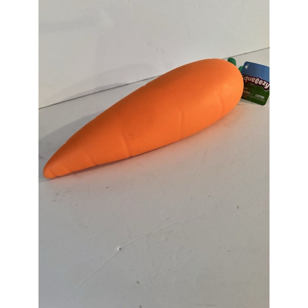 Jumbo Carrot Orange  | Squeezy Toy Stress Reliever. Toymendous New With Tags